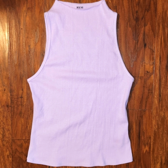 Anthropologie Tops - Maeve by Anthropologie Lilac High Neck Sleeveless Top Size Small